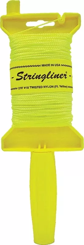 11412 270-foot Yellow Mason Chalk Line Reel - Twisted Nylon