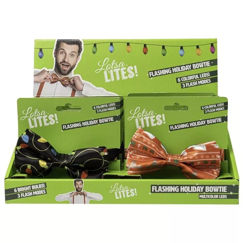 ! Flashing Bowtie - Holiday Decoration For Festive Celebrations