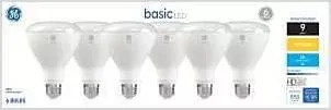Ge 8w Br30 Frosted Led Spot & Flood Light Bulb – Dimmable Soft‑white, 65w Equivalent