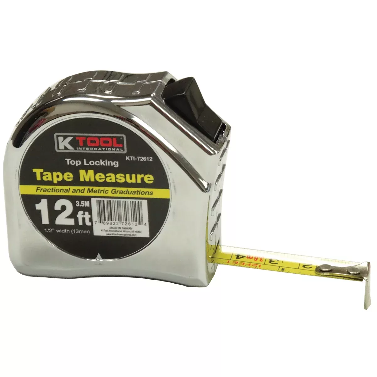 K Tool International 1/2"" WIDE 12' SAE/MET TAPE MEASURE