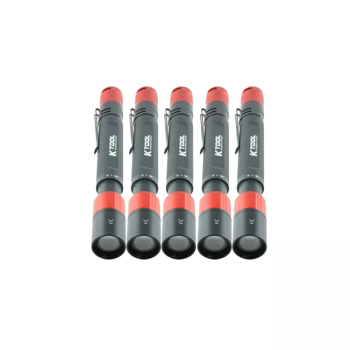 K Tool International 5 pack of Pen Light Rechg CREE LED XPG 120 Lumen