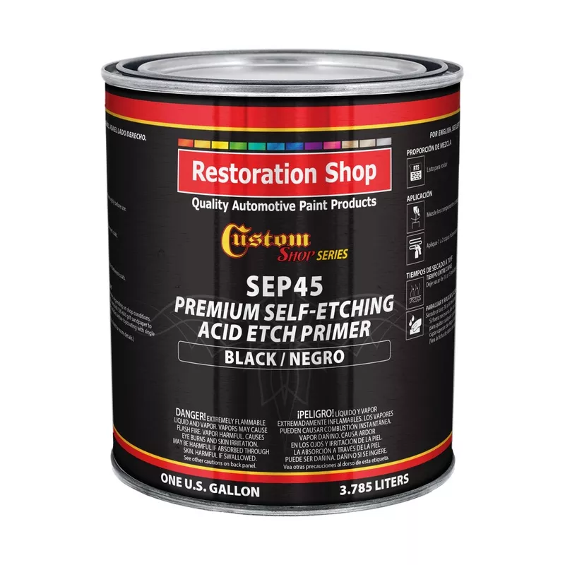 – Premium Self Etching Acid Etch Primer, 1 Gallon, Black – Ready to Spray Paint, Excellent Adhesion to Bare Metal, Steel, Aluminum